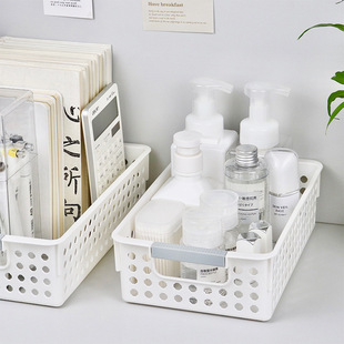 Japanese-style sundries storage basket storage box household snack toy plastic storage basket dormitory kitchen desktop storage box