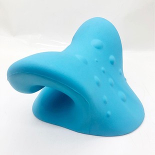 Production of PU self-skinning cervical spine massage pillow polyurethane PU foam neck pillow C type massage headrest can be fixed seat