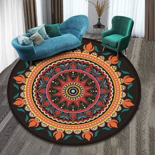 National style mandala round carpet tea table cushion sofa blanket living room bedroom full carpet hanging basket cushion wholesale