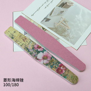 Fine Oil Painting Printing Sponge Nail Art Polishing Rubbing Strip Double-sided Available Edge Polishing Rubbing Strip Washable Tool