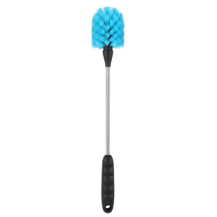 Wholesale kitchen Cup brush cleaning brush water cup blue hair/brown hair/white hair/transparent hair plastic handle nylon brush