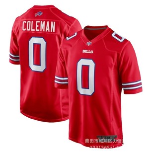 Nfl Bills Rugby Clothes Bills # 17 Allen 14 #   Diggs 0 #   Coleman Embroidery