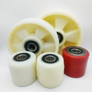 Nori Aojin Manual Hydraulic Forklift Wheel Accessories Daquan Nylon Wheel PU Wheel Hand Push Cattle Truck Wheel