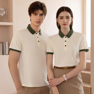 Рубашка POLO с логотипом рабочая одежда с лацканом футболка печать групповая одежда вышитая рекламная футболка