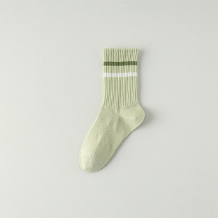 Socks Women's Spring and Autumn Mid-length Socks Cotton Anti-odor Sweat Absorbing Short Socks Cotton Autumn and Winter Women's Boneless Sports Stockings
