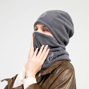 Winter hat scarf suit outdoor riding fleece-lined thickened mask windproof hat men's and women's ear protection A80-RM