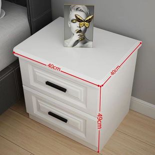 Light Luxury Solid Wood Bedside Table Simple Modern Bedroom Household Multi-function Small Cabinet Full Set Installation-free