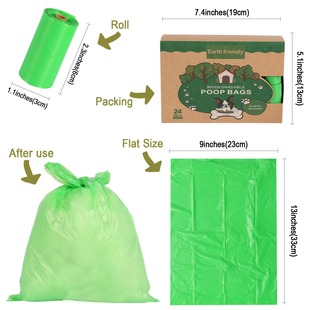 Biodegradable Pet Garbage Bag Fragrance Printable Dog Poop Bag Pet Portable Dog Poop Picking Bag Cat Litter Poop Picking Bag