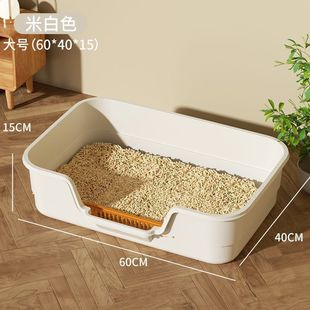 Multi-functional oversized splash-proof cat litter box semi-closed cat toilet easy to clean pet products cat litter box