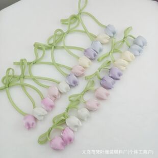 Tulip flower bud accessories handmade three-dimensional decorative clothes skirt corsage jewelry clothing decorative flowers