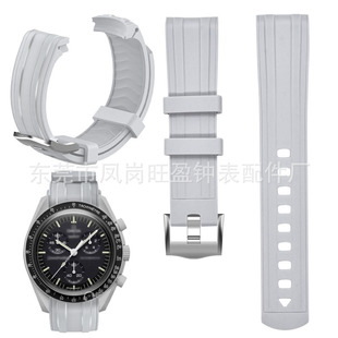 It fits Omi. Sola Swatch Joint Silicone Watch Band OMEG.A-SWATCH Planet TPU Rubber Strap