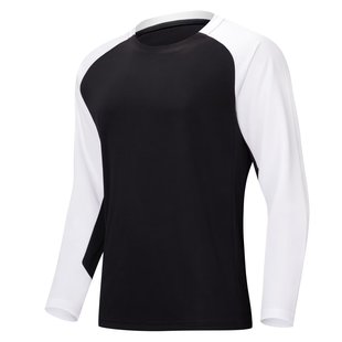Live basketball long sleeve T-shirt new sports training fitness running shooting suit jacket round neck men's and women's splicing quick-drying