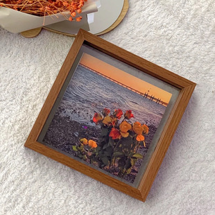 Double-sided transparent glass photo frame set table plant leaf specimen transparent frame wholesale A4 paper-cut diy creative picture frame