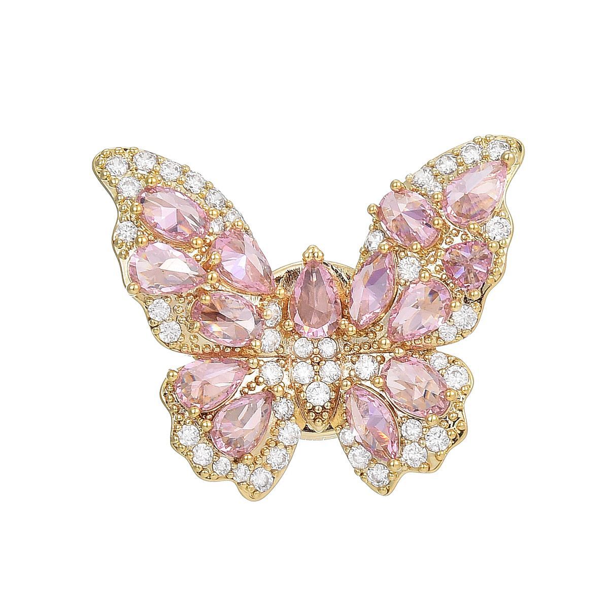 Korean exquisite Joker butterfly magnetic buckle small brooch high sense fashion anti-light buckle a generation of hair