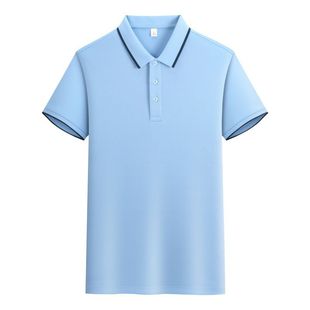 POLO Shirt Customized Work Clothes T-Shirt Summer Short Sleeve Advertising Culture Shirt Customized Work Clothes Clothing Embroidered Logo Printing
