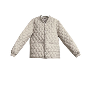 Solid Color Lightweight Cotton-padded Jacket 2024 New Autumn and Winter Rhombic Western Style Loose Women's Cotton-padded Jacket Casual Coat Mother's Clothes