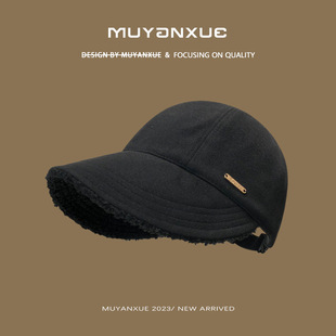 Zhao Rusi Same Hat Women's Spring and Autumn Fisherman Hat Autumn and Winter Big Head Circumference Small Face Casual All-match Cap