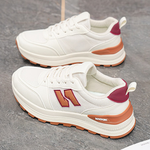 Summer Women's Shoes New Breathable Mesh Shoes Women's Ins Korean-style All-match Thick-soled sneaker Casual Torre Shoes for Women