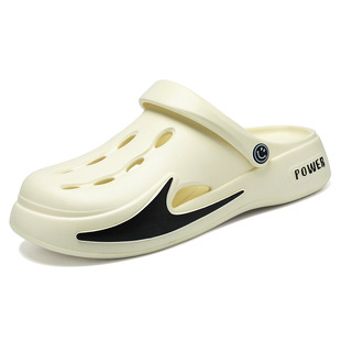 Men's Hole Shoes Summer Breathable Baotou Slippers Outer Thick-soled Comfortable Casual Shoes EVA Shoes Men's Sandals