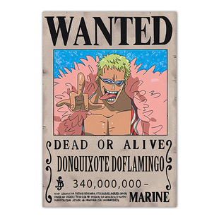 Amazon Poster One Piece Wanted Order 24 Orders Japanese Animation Poster Decorative Painting