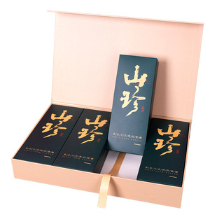 No goods [Shanzhen sponge book box] Dry Goods mushroom soup bag gift box holiday gift high-end packaging empty box