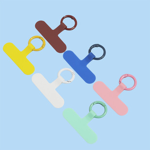 Mobile Phone Lanyard Gasket Strong Clip Finger Ring Silicone Hanging Anti-loss Lanyard Clip Back Sticker Removable Even Patch