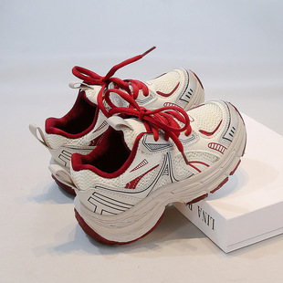 Men's and women's children's shoes 2025 new spring children's mesh light sneaker boys and girls big children's father shoes fashion brand