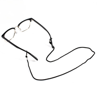 Anti-falling myopia glasses lanyard wholesale color rubber glasses with sports black nylon silicone glasses rope diving