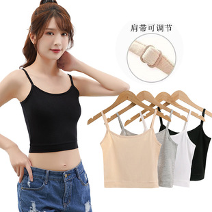 Summer Women's Modal Small Sling Summer Women's Vest for Inner Wear and Outer Wear Sexy Navel-baring Short Top Slim Bottoming