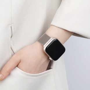 Применимо Apple Часы applewatch Милан Ницца из нержавеющей стали с магнитным всасыванием iwatchs10 ремешок