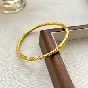 2025 New Nezha Gankun Ring Bracelet for Men and Women with Retro Solid Gold Dragon Pattern Ring Bracelet