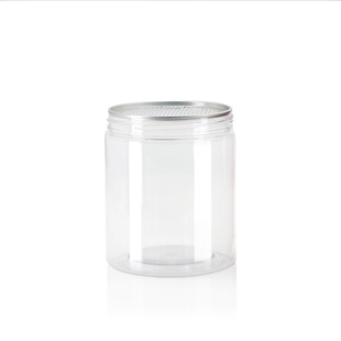 Easy-open Can plastic bottle with easy-tear cap screw cap PET food grade packaging bottle sealed can round transparent empty can