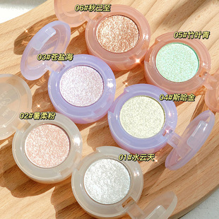 Xixi Light Bulb Plan Monochrome Eye Shadow Ins Earth Pearlescent Naked Makeup Beginners Lasting Parity No Simi Eye Shadow