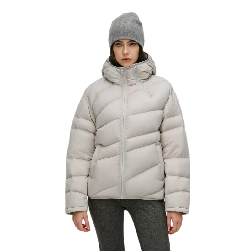 2026 Radiant Twill Loose Hooded Cotton Jacket for Women, Winter Warm Coat, American Style Plus Size Couple's Puffer Jacket