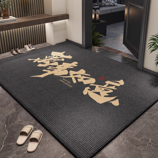 New Chinese Style Entrance Door Mat Advanced Sense Anti-Slip Mat Entrance Door Mat Dirty-Resistant Easy-to-take-care Crystal Velvet Mat