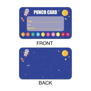 50 sheets/pack punch card, suitable for classroom, student behavior reward punch card, incentive punch card