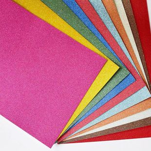 Cross-border explosions A4 glitter paper mixed color 10-20 color kindergarten primary school students handmade diy thick cardboard wholesale