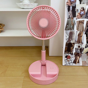 Floor portable cool and quiet circulation shaking head brushless electric fan charging USB desktop fan folding telescopic