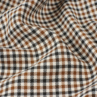in stock new 170g polyester plaid fabric twill retro plaid fabric spring and summer dress JK skirt