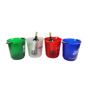 Manufacturers mass production plastic ice bucket transparent ice bucket PS ice bucket