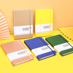 Cross-border strap notebook a5 dot matrix printed logo business office simple hard-faced notepad elastic strap book