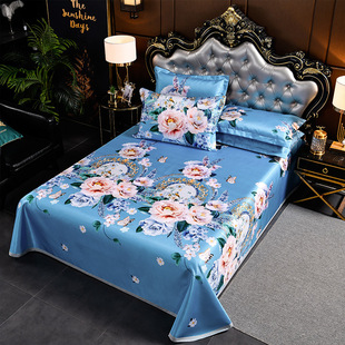 New ice silk mat three-piece set Machine washable foldable non-slip soft mat summer ice silk mat air conditioning mat