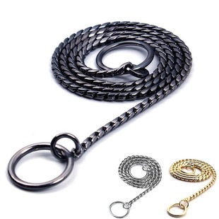 Competition Grade Stainless Steel Snake Chain Metal Dog Chain P Chain Small, Medium and Large Dog Pet Products Dog Collar Cross-border Hot Sale
