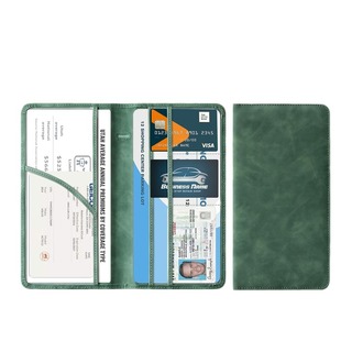 Factory wholesale multi-functional ID set leather ticket holder passport leather case driver's license leather case custom logo