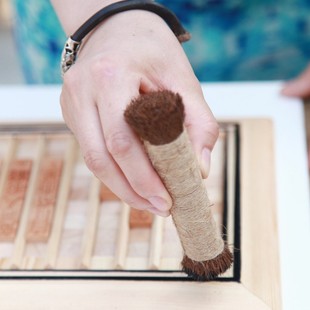 movable type printing tools brown brush horizontal brush vertical brush hand brush ink xuan paper inkstone lubricating wax block