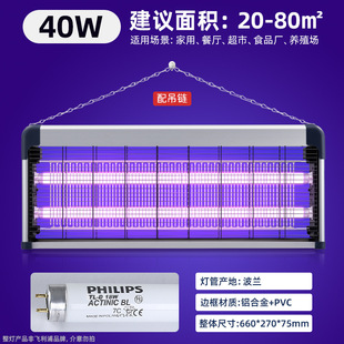 Philips Electric Shock Mosquito Killer Lamp Wall-Mounted Commercial Restaurant Hotel Large-Area Fly Killer Lamp Home Foreign Trade Wholesale