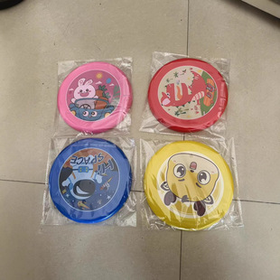 Cartoon Frisbee Wholesale Park Family Outdoor Sports Family Kidsren's Toys High Quality Rubber Material Swing Type
