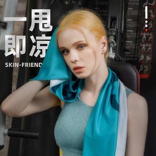 Summer sports sweat-absorbent towel outdoor ice-cold towel sweat-absorbent quick-drying one-off cool storage ice-feeling towel wholesale