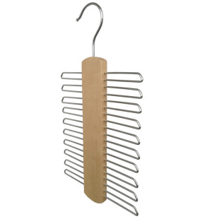 Manufacturer's Solid Wood Multifunctional Tie Rack Wardrobe Storage Hanger Belt Rack Clothing Store Wooden Clothes Support Storage Organizer
