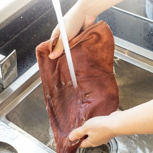 Car Wash Cloth Wipe Table Kitchen Cleaning Household Towel Wipe Wipe Absorbent Hair-free Wipe Floor Cleaning Thickened Wipe Glass